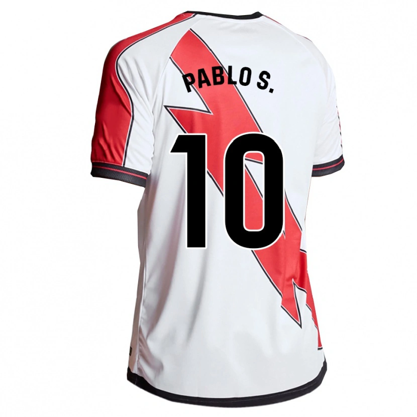 Danxen Criança Camisola Pablo Sánchez #10 Branco Vermelho Principal 2025/26 Camisa