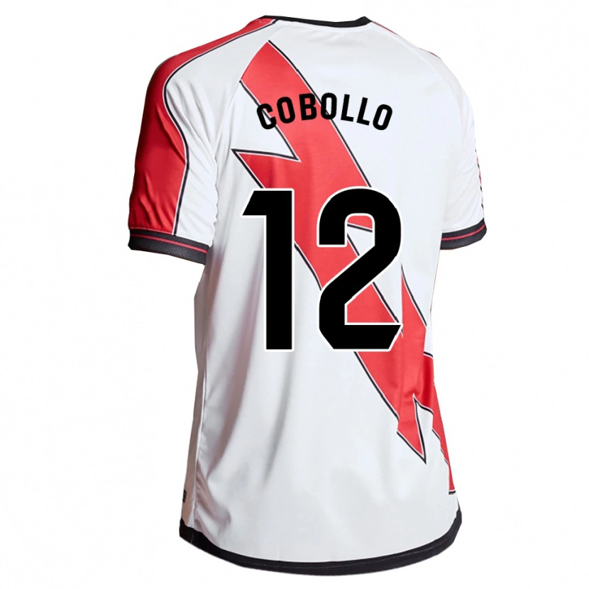 Danxen Criança Camisola Sara Cobollo Hoyo #12 Branco Vermelho Principal 2025/26 Camisa