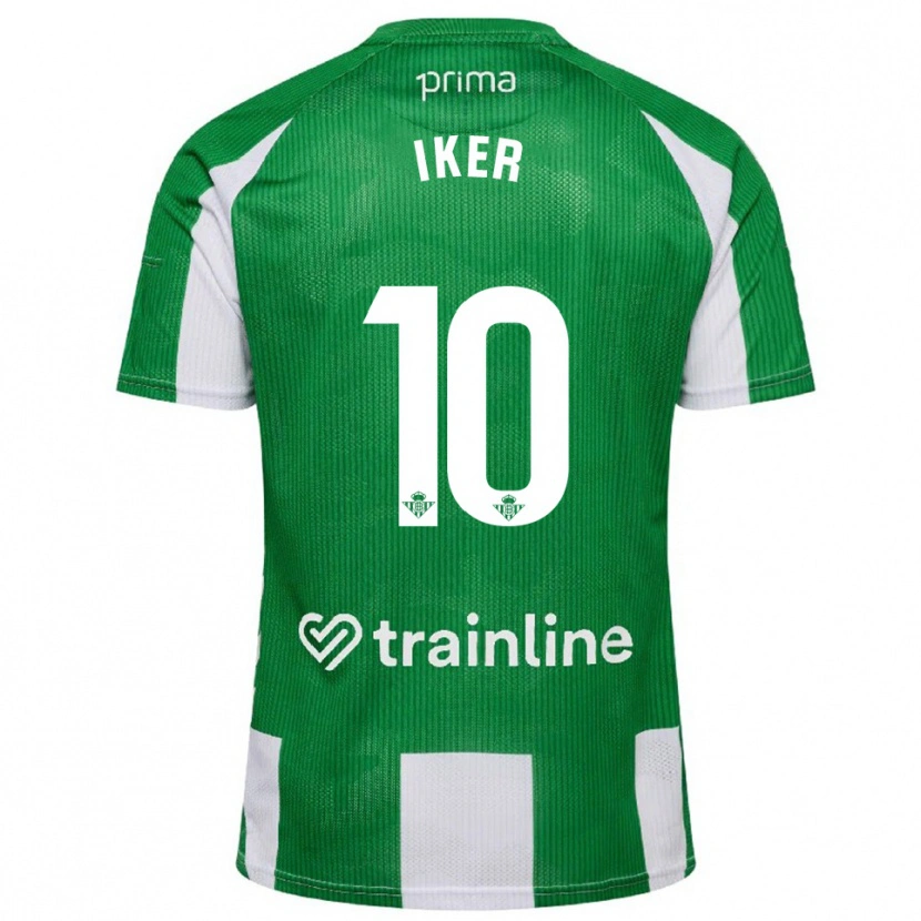 Danxen Criança Camisola Iker Losada #10 Verde Branco Principal 2025/26 Camisa