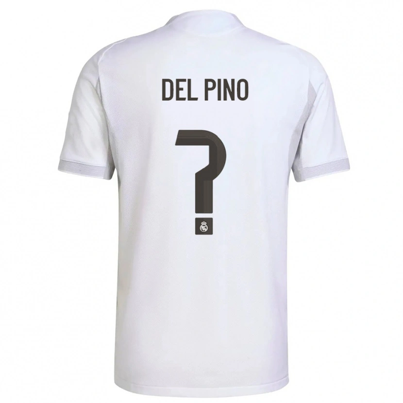 Danxen Criança Camisola Santiago Del Pino #0 Branco Amarelo Principal 2025/26 Camisa