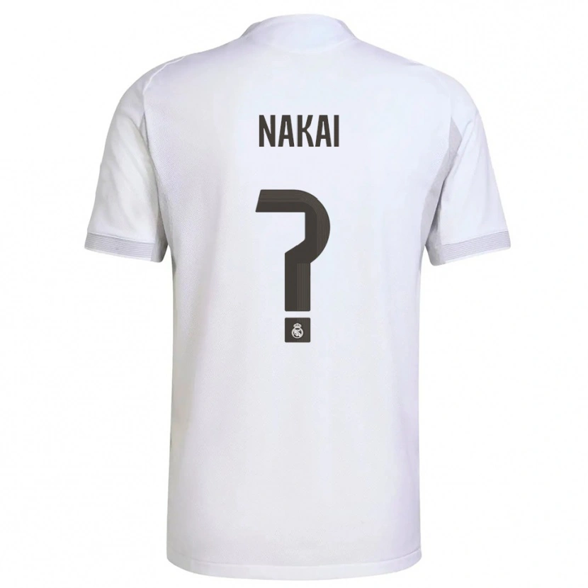 Danxen Criança Camisola Takuhiro Nakai #0 Branco Amarelo Principal 2025/26 Camisa