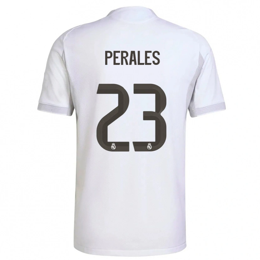 Danxen Criança Camisola Miguel Perales #23 Branco Amarelo Principal 2025/26 Camisa