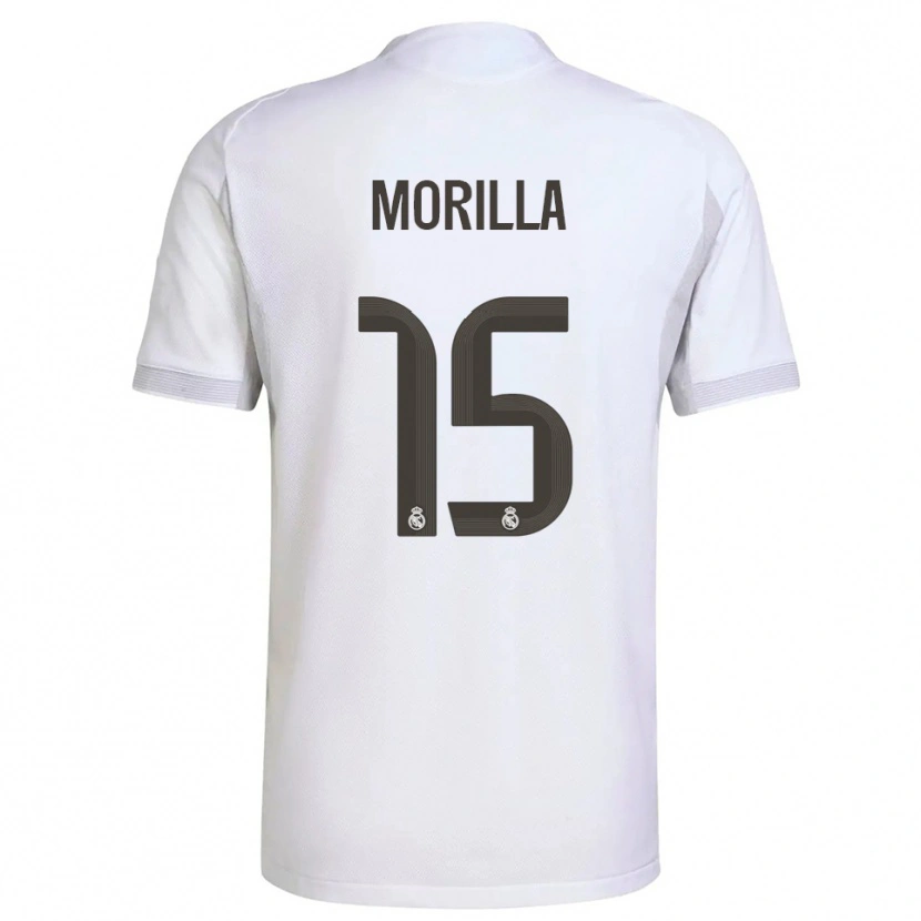 Danxen Criança Camisola Jairo Morilla #15 Branco Amarelo Principal 2025/26 Camisa
