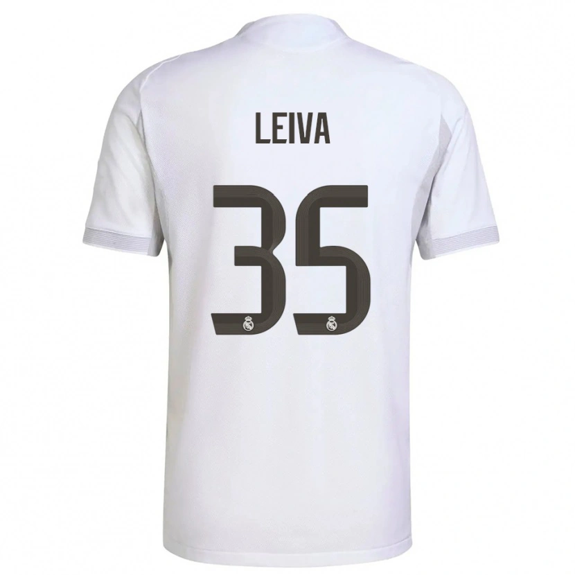 Danxen Criança Camisola Álvaro Leiva #35 Branco Amarelo Principal 2025/26 Camisa