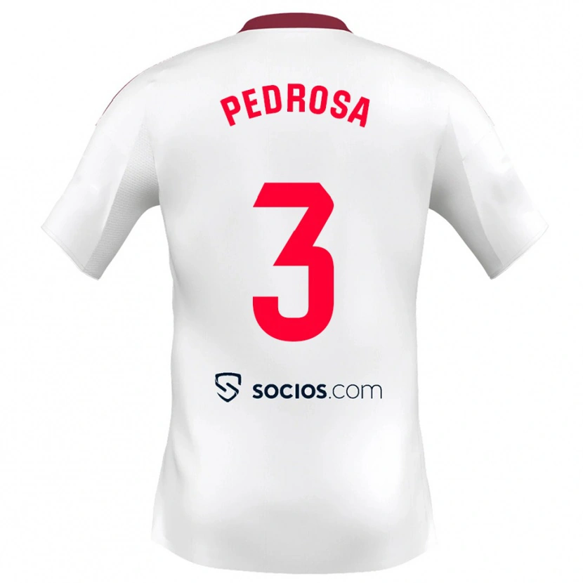 Danxen Criança Camisola Adrià Pedrosa #3 Branco Vermelho Principal 2025/26 Camisa