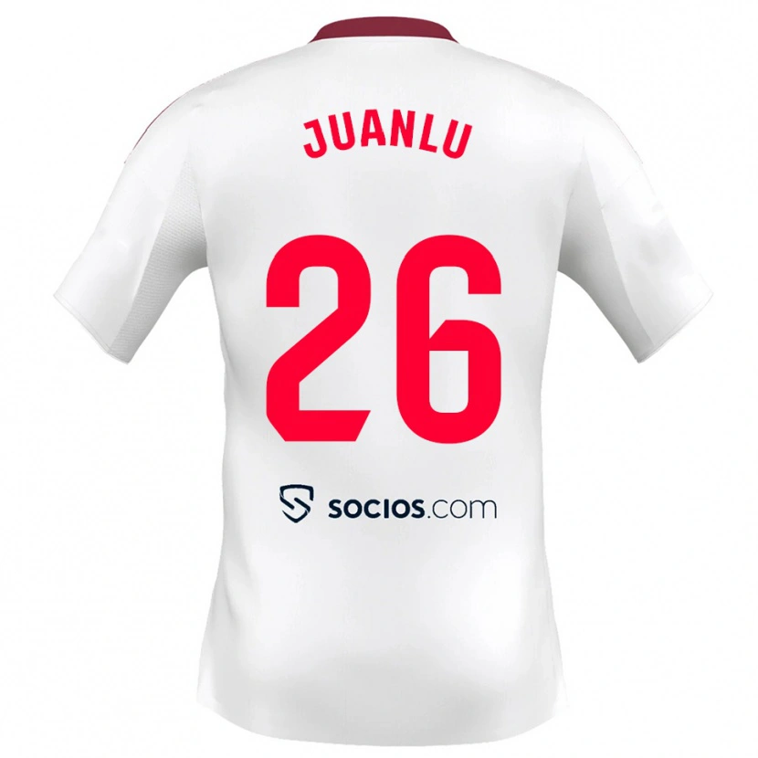 Danxen Criança Camisola Juanlu Sánchez #26 Branco Vermelho Principal 2025/26 Camisa