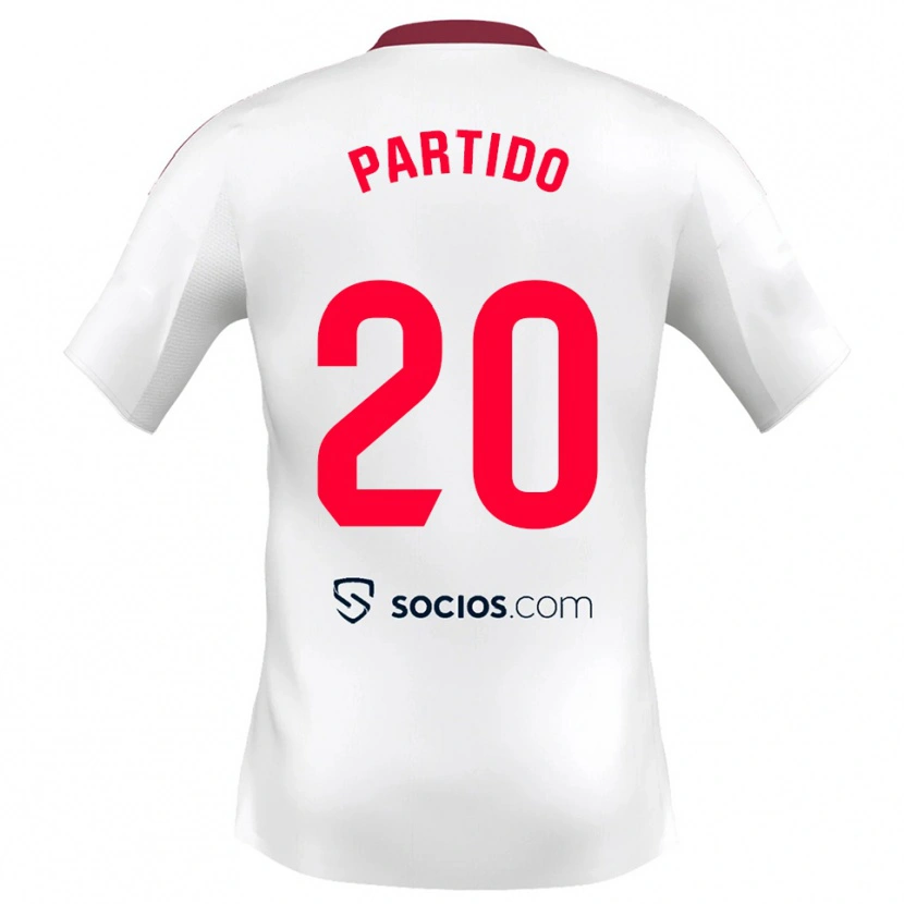 Danxen Criança Camisola Paula Partido #20 Branco Vermelho Principal 2025/26 Camisa