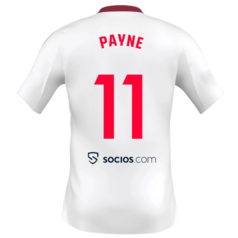 Danxen Criança Camisola Antionette Oyedupe Toni Payne #11 Branco Vermelho Principal 2025/26 Camisa