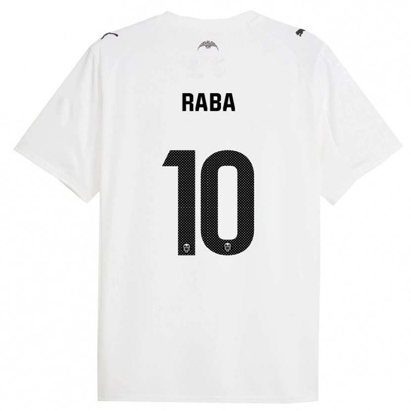 Danxen Criança Camisola Dani Raba #10 Branco Preto Principal 2025/26 Camisa