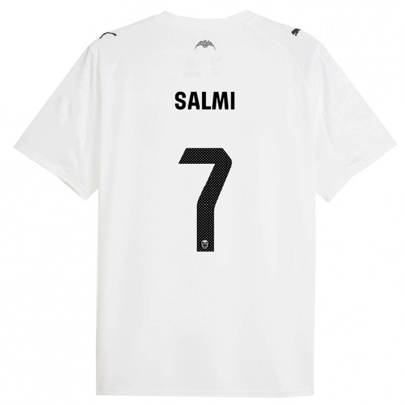 Danxen Criança Camisola Iina Salmi #7 Branco Preto Principal 2025/26 Camisa