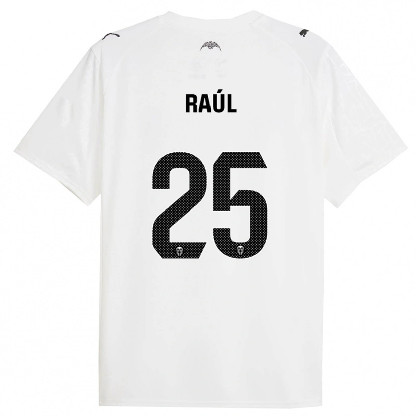 Danxen Criança Camisola Raúl Jiménez #25 Branco Preto Principal 2025/26 Camisa
