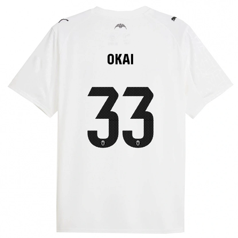 Danxen Criança Camisola Leslie Okai #33 Branco Preto Principal 2025/26 Camisa