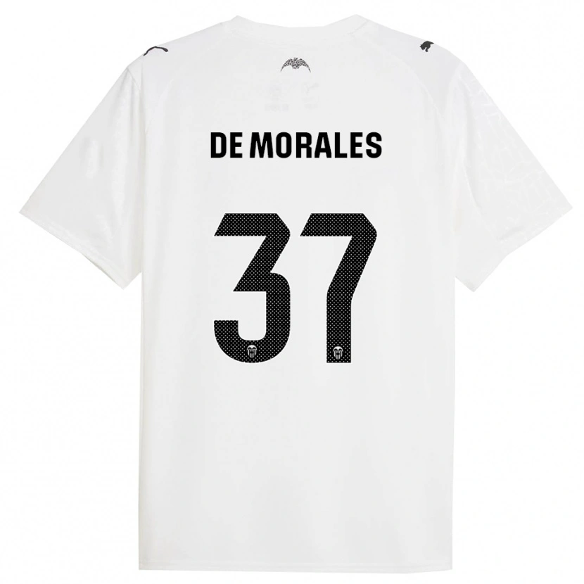 Danxen Criança Camisola Rubén Muñoz De Morales #37 Branco Preto Principal 2025/26 Camisa