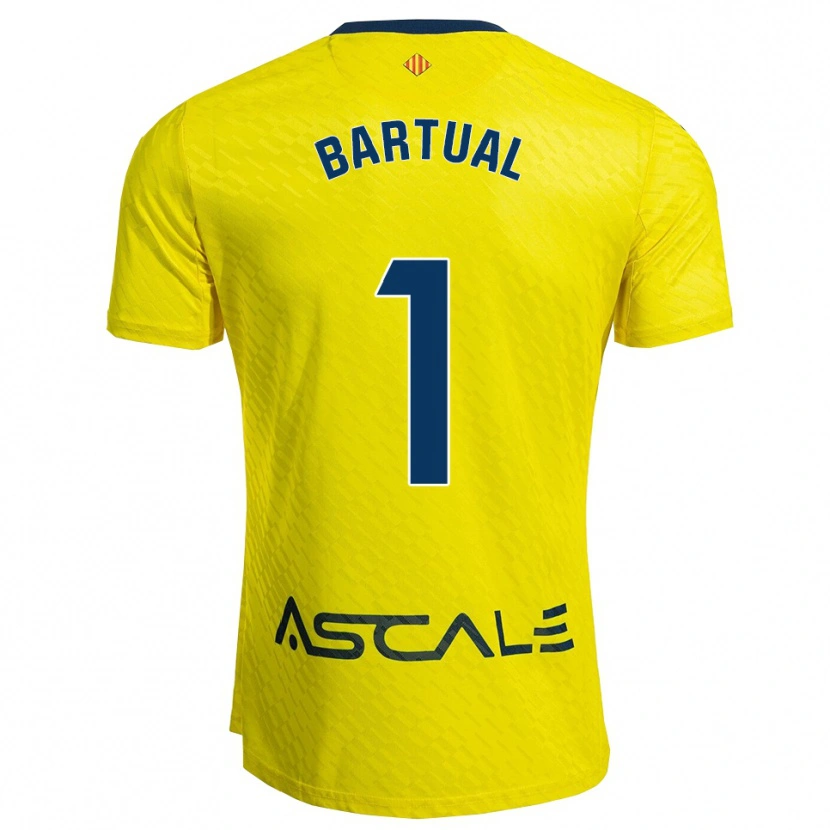 Danxen Criança Camisola Kike Bartual #1 Amarelo Marinho Principal 2025/26 Camisa