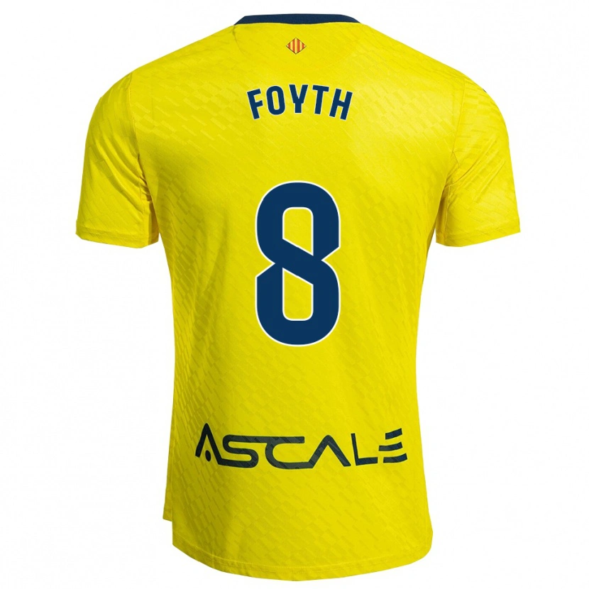 Danxen Criança Camisola Juan Foyth #8 Amarelo Marinho Principal 2025/26 Camisa