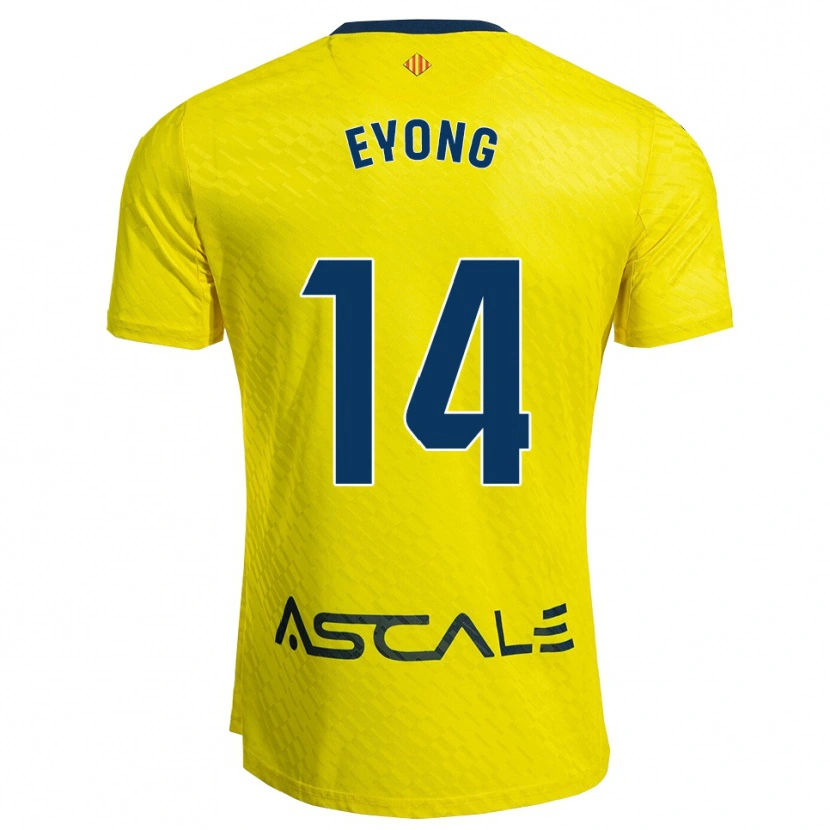Danxen Criança Camisola Etta Eyong #14 Amarelo Marinho Principal 2025/26 Camisa