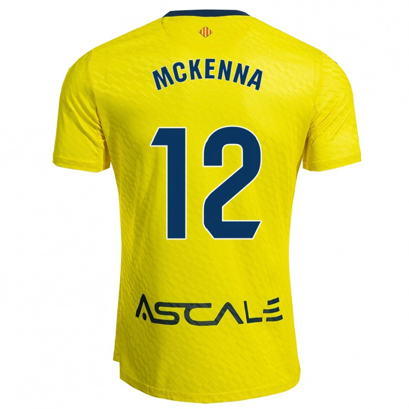 Danxen Criança Camisola Kayla Mckenna #12 Amarelo Marinho Principal 2025/26 Camisa