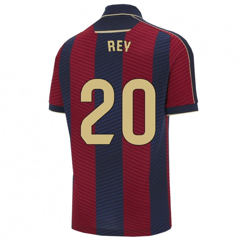 Danxen Criança Camisola Oriol Rey #20 Vermelho Marinho Principal 2025/26 Camisa