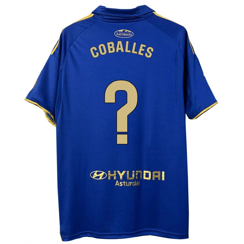 Danxen Criança Camisola Jaime Coballes #0 Azul Dourado Principal 2025/26 Camisa