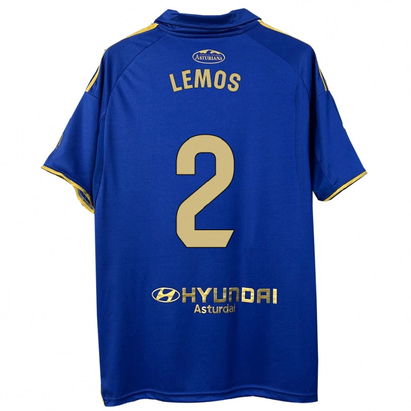 Danxen Criança Camisola Álvaro Lemos #2 Azul Dourado Principal 2025/26 Camisa