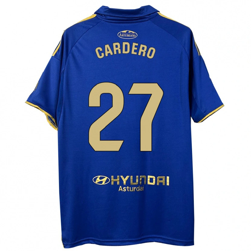 Danxen Criança Camisola Álex Cardero #27 Azul Dourado Principal 2025/26 Camisa