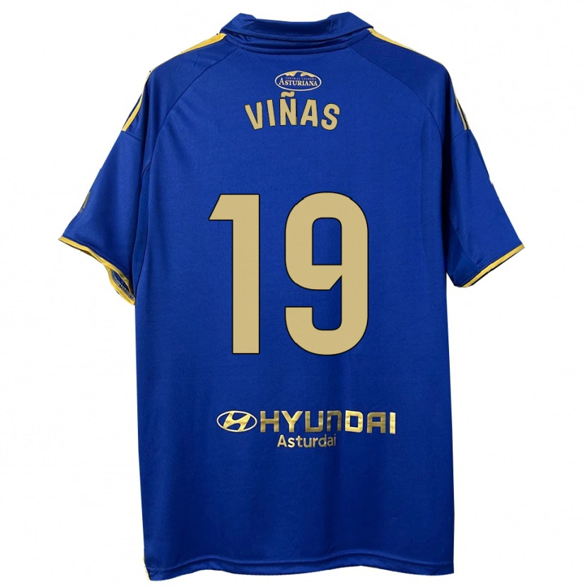 Danxen Criança Camisola Federico Viñas #19 Azul Dourado Principal 2025/26 Camisa