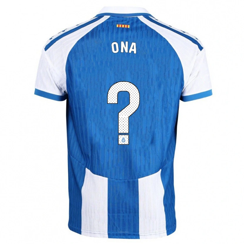 Danxen Criança Camisola Ona Baradad Rius #0 Azul Branco Principal 2025/26 Camisa