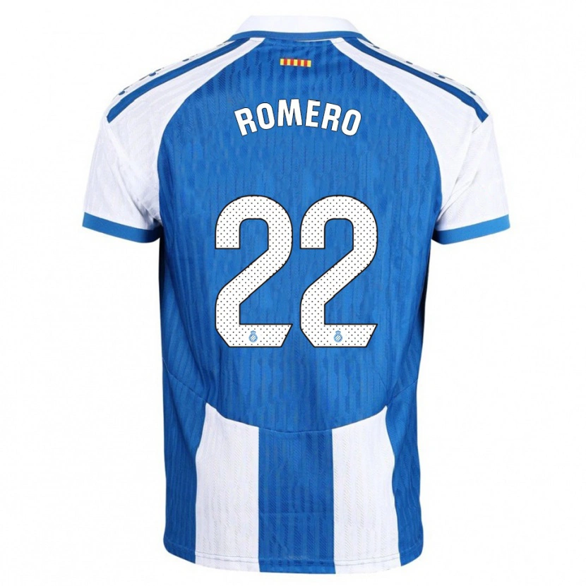Danxen Criança Camisola Carlos Romero #22 Azul Branco Principal 2025/26 Camisa