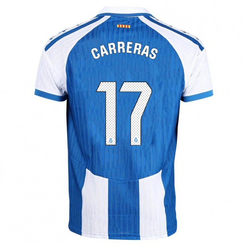Danxen Criança Camisola Jofre Carreras #17 Azul Branco Principal 2025/26 Camisa