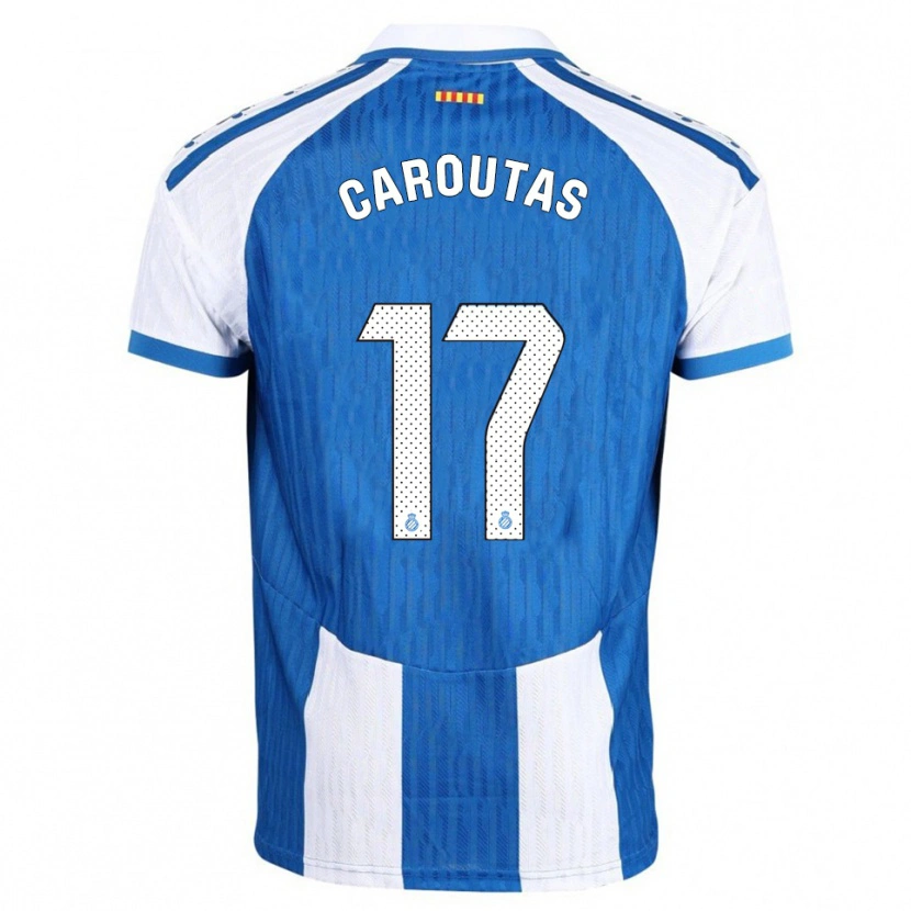 Danxen Criança Camisola Tim Caroutas #17 Azul Branco Principal 2025/26 Camisa