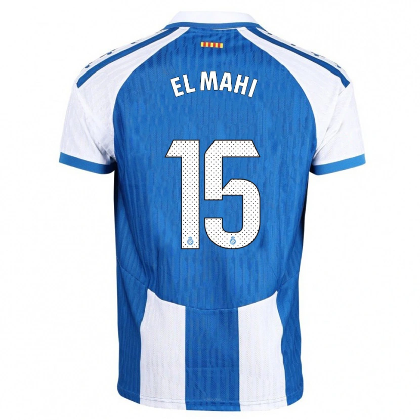Danxen Criança Camisola Mohamed El Mahi #15 Azul Branco Principal 2025/26 Camisa