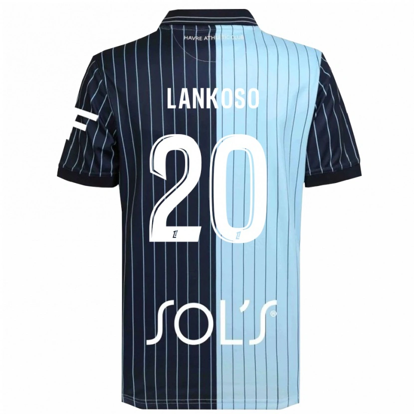 Danxen Criança Camisola Lenny Lankoso #20 Azul Marinho Azul Celeste Principal 2025/26 Camisa