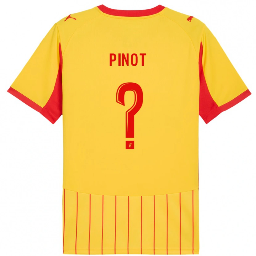 Danxen Criança Camisola Sasha Pinot #0 Amarelo Vermelho Principal 2025/26 Camisa
