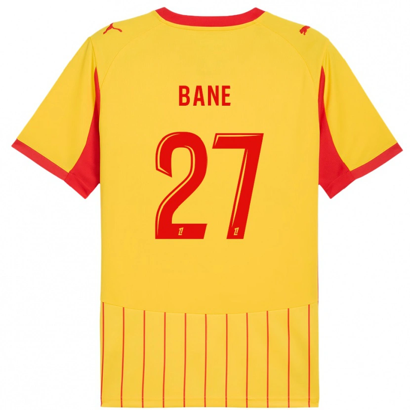 Danxen Criança Camisola Sidi Bane #27 Amarelo Vermelho Principal 2025/26 Camisa