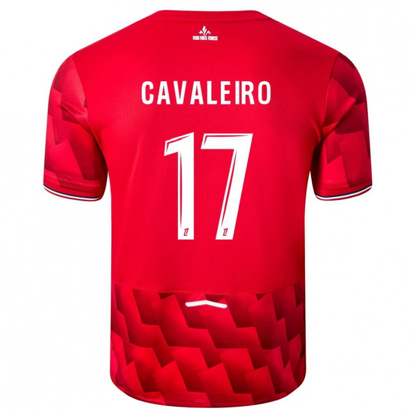 Danxen Criança Camisola Ivan Cavaleiro #17 Vermelho Branco Principal 2025/26 Camisa