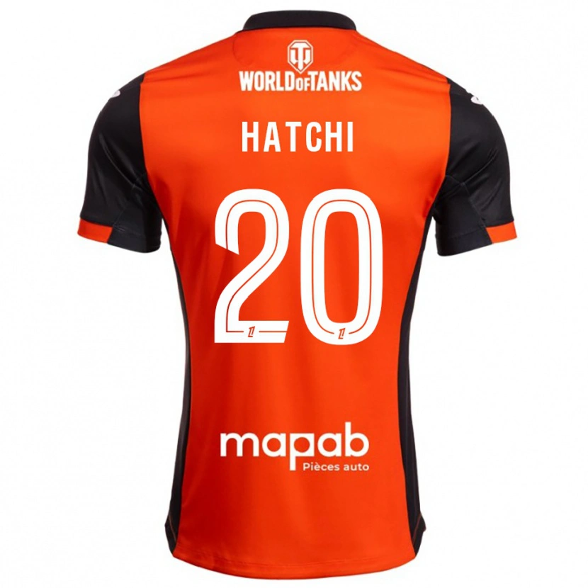 Danxen Criança Camisola Jérémy Hatchi #20 Preto Laranja Principal 2025/26 Camisa
