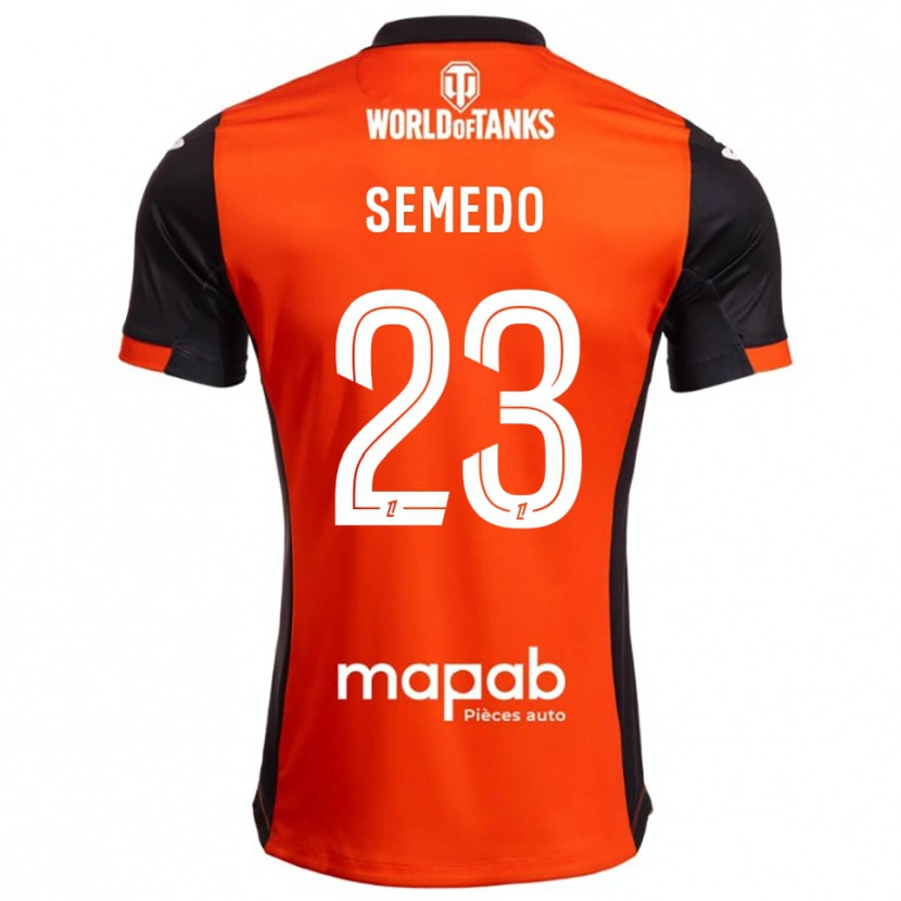 Danxen Criança Camisola Daniel Semedo #23 Preto Laranja Principal 2025/26 Camisa