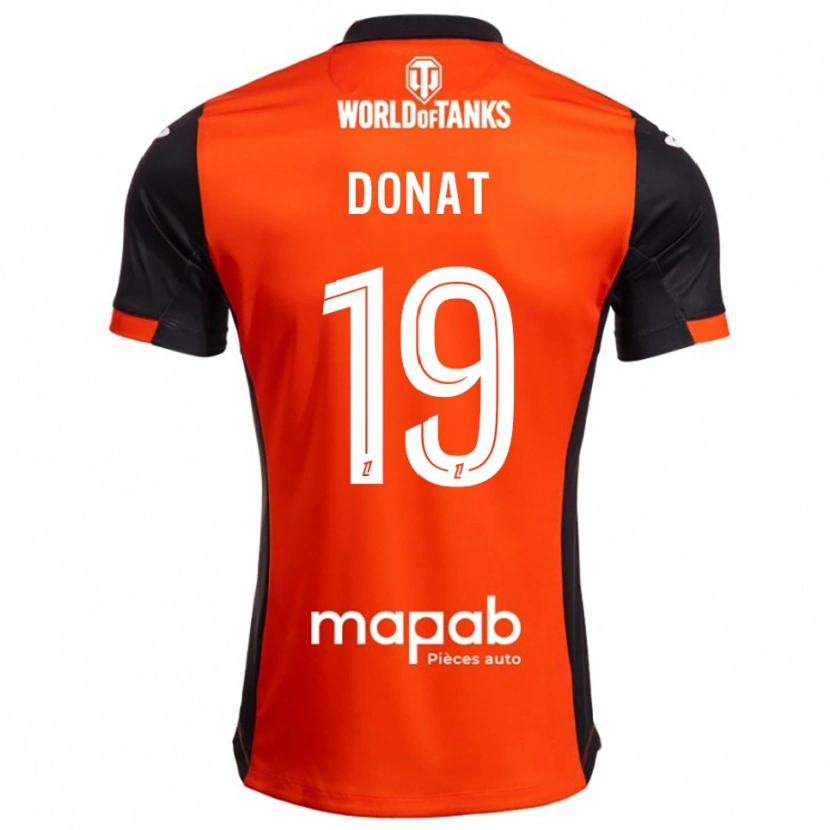 Danxen Criança Camisola Noa Donat #19 Preto Laranja Principal 2025/26 Camisa