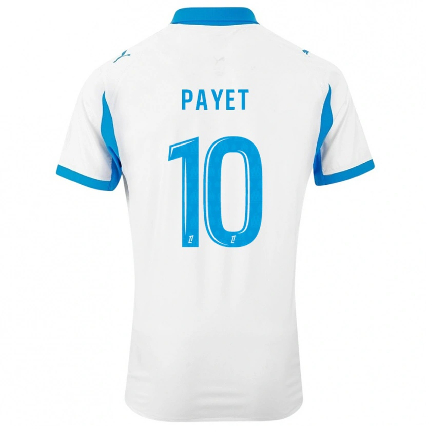 Danxen Criança Camisola Dimitri Payet #10 Branco Azul Celeste Principal 2025/26 Camisa