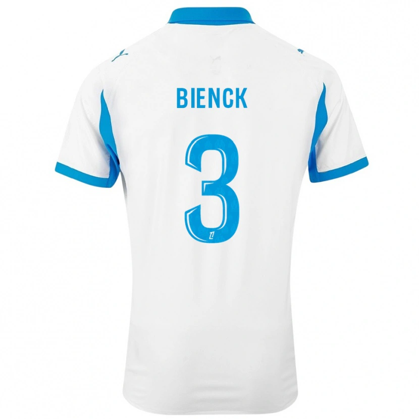 Danxen Criança Camisola Felix Bienck #3 Branco Azul Celeste Principal 2025/26 Camisa