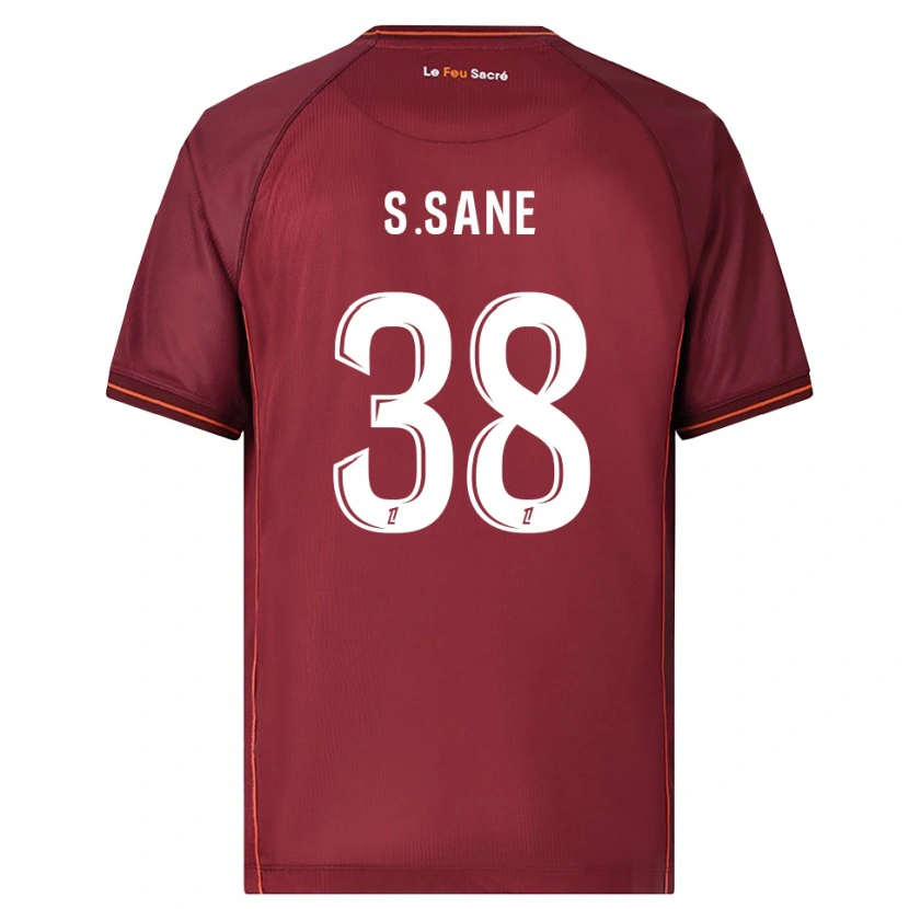 Danxen Criança Camisola Sadibou Sané #38 Borgonha Branco Principal 2025/26 Camisa