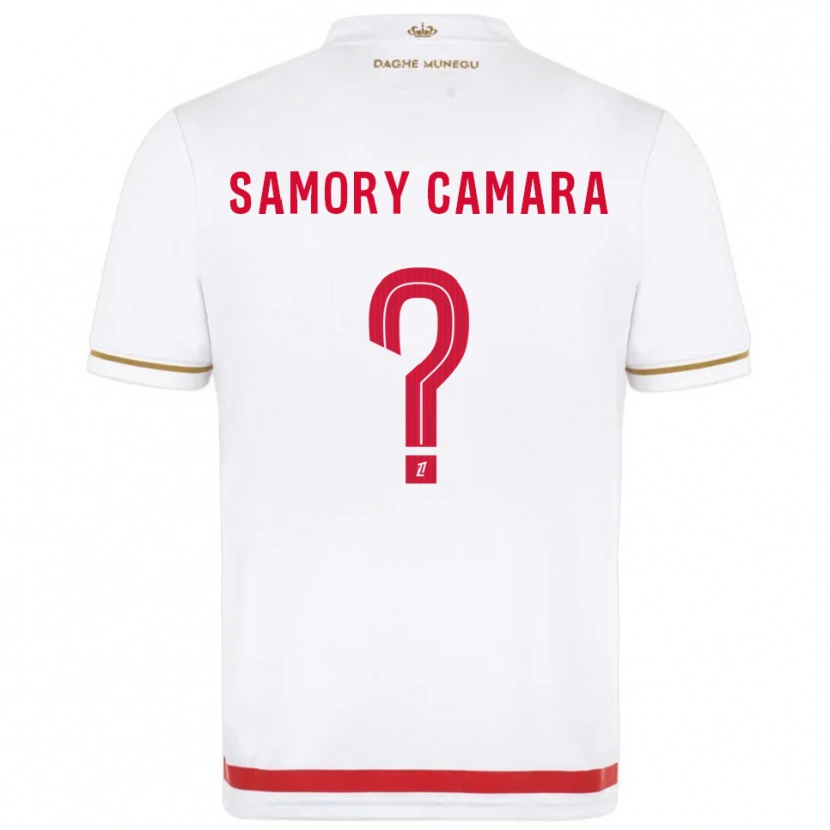 Danxen Criança Camisola Verges Samory Camara #0 Vermelho Branco Principal 2025/26 Camisa