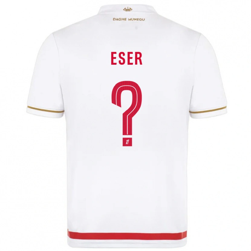 Danxen Criança Camisola Allan Eser #0 Vermelho Branco Principal 2025/26 Camisa