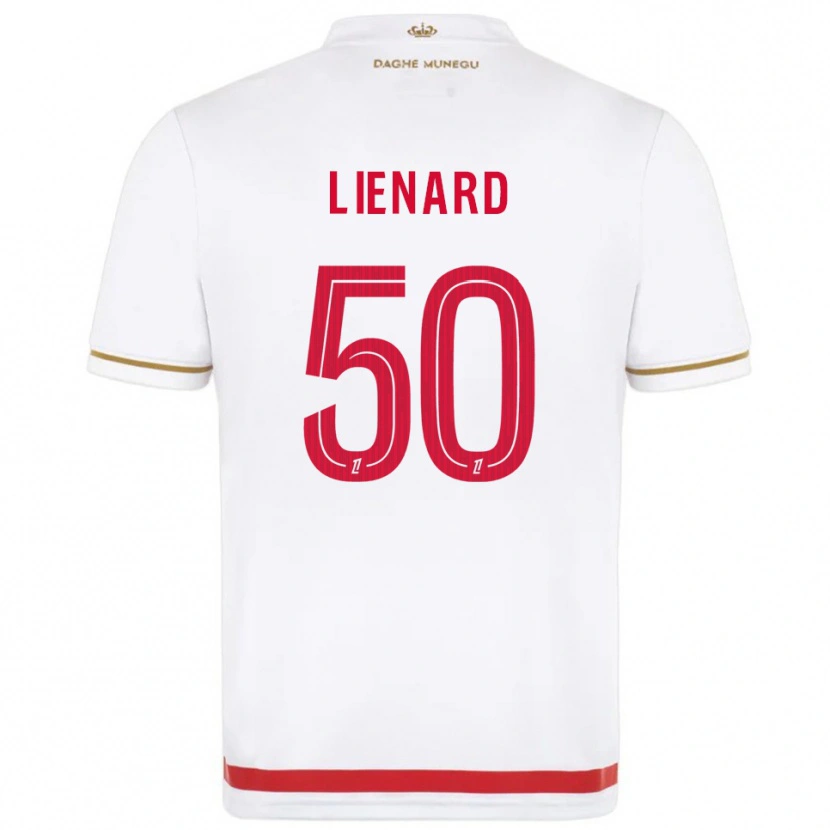 Danxen Criança Camisola Yann Lienard #50 Vermelho Branco Principal 2025/26 Camisa