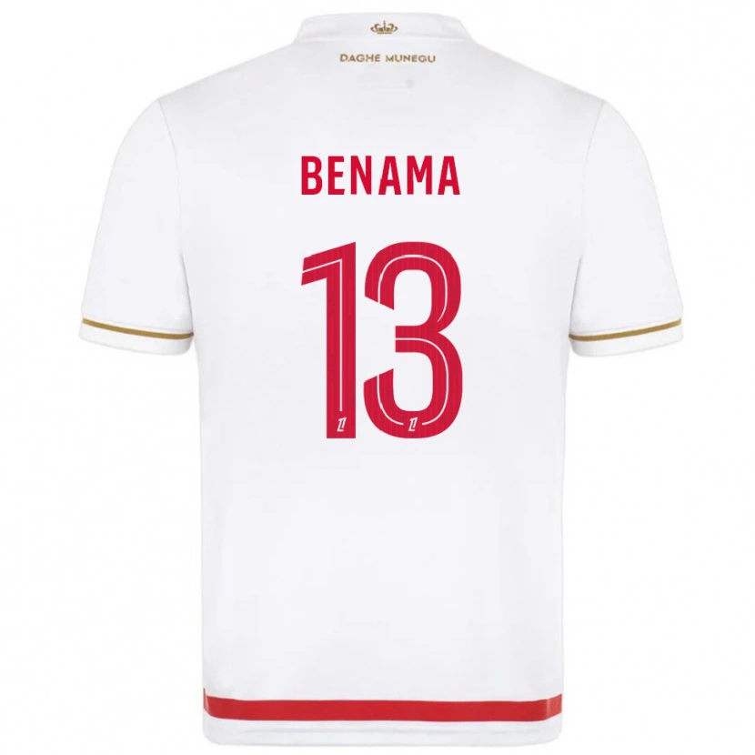 Danxen Criança Camisola Mayssam Benama #13 Vermelho Branco Principal 2025/26 Camisa