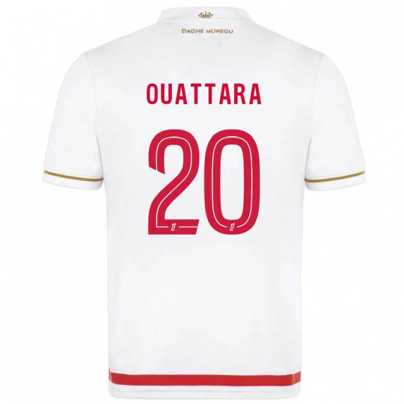 Danxen Criança Camisola Kassoum Ouattara #20 Vermelho Branco Principal 2025/26 Camisa