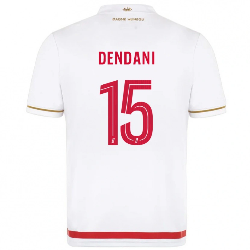 Danxen Criança Camisola Nacim Dendani #15 Vermelho Branco Principal 2025/26 Camisa