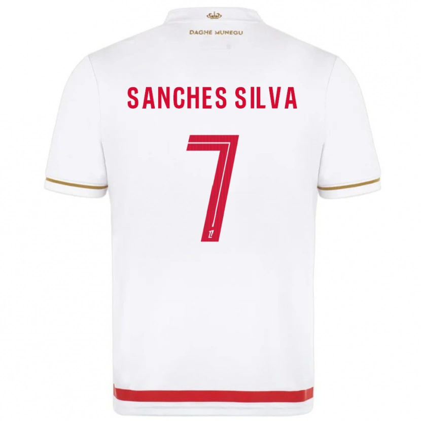 Danxen Criança Camisola Jordy Sanches Silva #7 Vermelho Branco Principal 2025/26 Camisa