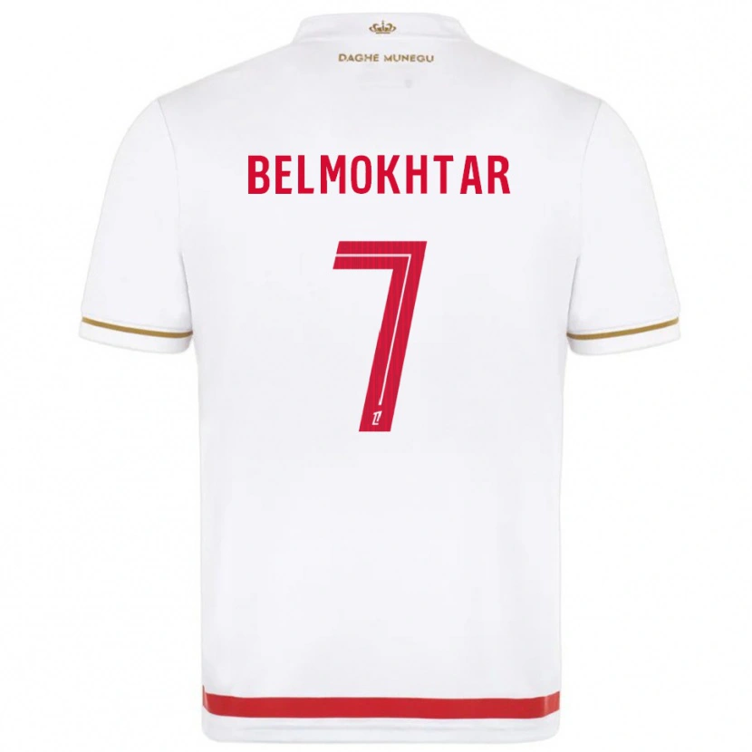 Danxen Criança Camisola Ilies Belmokhtar #7 Vermelho Branco Principal 2025/26 Camisa