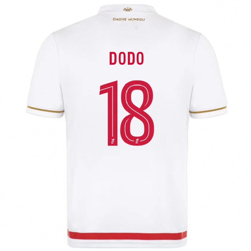 Danxen Criança Camisola Yannick Dodo #18 Vermelho Branco Principal 2025/26 Camisa